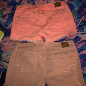 American eagle pink shorts